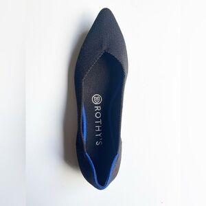Rothy's SINGLE LEFT Shoe Point Flat Black Replacement Size 7.5